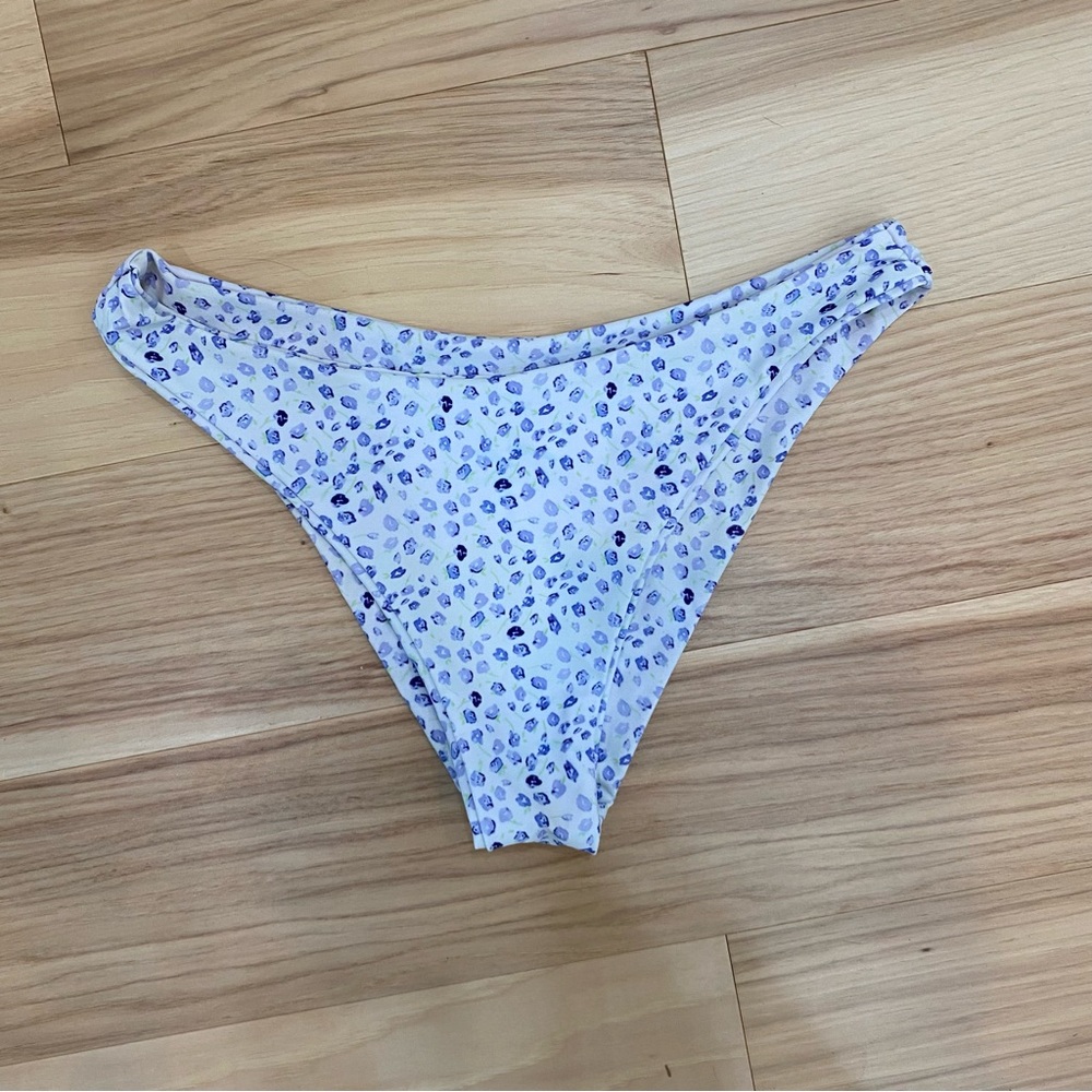 Blue and white Sz S bikini bottoms